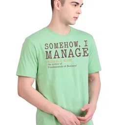 FLYIND VOGUE OUTFIT Men Typography Printed Round Neck T-shirt image 4