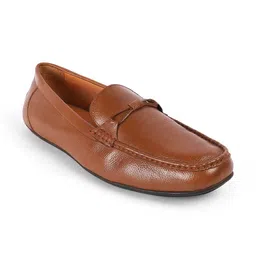 Tresmode Men Leather Driving Shoes-image-63