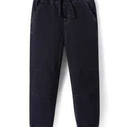 Pine Kids Woven Full Length Washed Denim Jeans - Black-picture-31