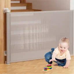 SYGA Retractable Baby Safety Gate - Grey-image-1