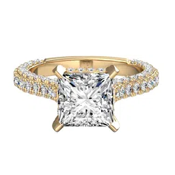 THE JEWEL HOUSE Women 14KT Gold Ring With Lab Grown Diamond - 4 g-picture-19