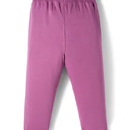 Doreme Sinker Knit Full Length Lounge Pant With Floral Print - Mauve image 2