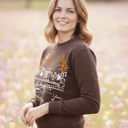 Moda Rapido Women Printed Sweatshirt image 2