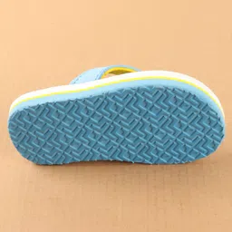 Cute Walk by Babyhug Disney Flip Flops with Back Strap Mickey Mouse Print - Blue image 5