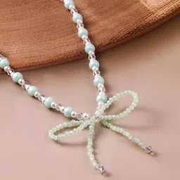 Rubans Brass Rhodium-Plated Necklace image 3