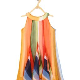 StyleStone Kids Orange Printed Dress-picture-23