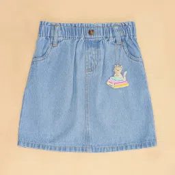 Pantaloons Junior Kids Blue Cotton Printed Shorts image 3