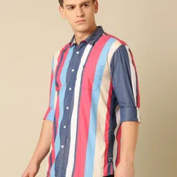 Allen Solly Multicolored Cotton Regular Fit Striped Shirt image 3
