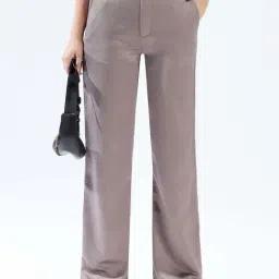 High Star Grey Wide Leg Trousers image 4