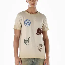 Jack & Jones Brown Cotton Regular Fit Embroidered T-Shirt-picture-12