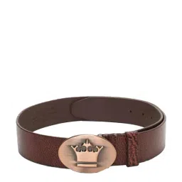 Peter England Red Canvas Solid Waist Belt for Men-image-45