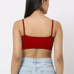 AROUSY Red & Green Cotton Beginner's Bra - Pack Of 2 image 3