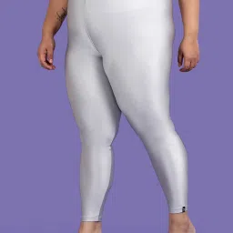 twin birds Twinbirds Grey Nylon Skinny Leggings image 3