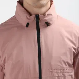 Tommy Hilfiger Pink Regular Fit Hooded Jacket image 5