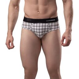 UnderJeans by Spykar Multicolor Check Briefs-picture-25
