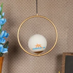 DecorativeRay Gold Iron Hanging Light - Set of 1-picture-12