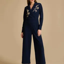 KAZO Blue Relaxed Fit Jumpsuit image 3