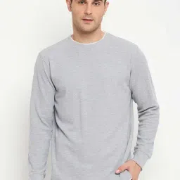 Cantabil Grey Melange Regular Fit Sweatshirt-picture-27