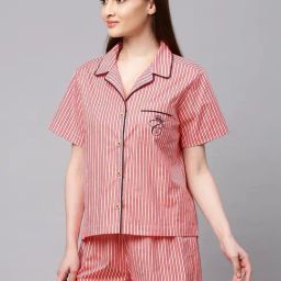 Chemistry Red Striped Shorts Set-picture-8