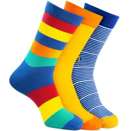 Man Arden Multicolor Printed Socks - Set of 3-picture-34
