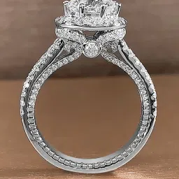 Peora American Diamond Studded Silver-Plated Finger Ring image 3