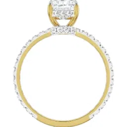 EMORI 18k Rose Gold Lab Grown Diamond Minimal Ring for Women image 3