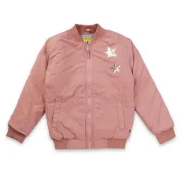Gini & Jony Kids Pink Cotton Embellished Full Sleeves Jacket-picture-21