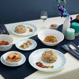 Corelle Multicolor Glass Skyline Bay Garden Breakfast Set 12 Pc-image-12