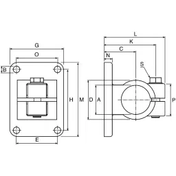 Rose+Krieger M8 Thread Flange Clamp 20mm, 122 000 00020 image 4