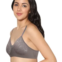 IN CARE Grey & Peach Non-Wired Full Coverage Push-Up Bra - Pack of 2 image 3