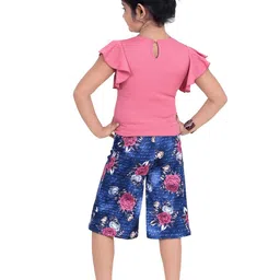 ZADMUS Girls Embellished Pure Cotton Top With Shorts image 2