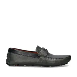 BAGATT Men's Hexa Black Casual Loafers-image-6