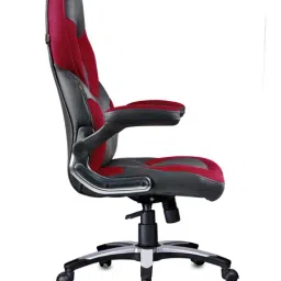 Adiko Systems Red & Black Stylish Center-Tilt Mechanism Gaming Chair image 2