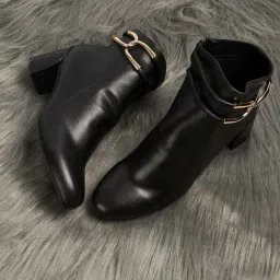 Ginger by Lifestyle Women's Black Casual Booties-image-59