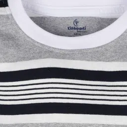 Kiddopanti Multi Cotton Regular Striped T-Shirt image 3