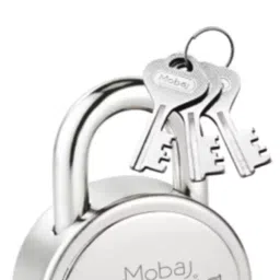 Mobaj Classic 55 mm Steel SNF Finish 3 Keys Padlock image 3
