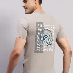 Rock.It Grey Slim Fit Printed T-Shirt image 2