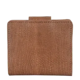 Baggit Arizona Yellow PU Textured Bi-Fold Wallet image 3