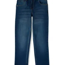 Gini & Jony Kids Blue Solid Jeans-picture-21