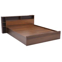 Nilkamal Torrie King Bed With Headboard & Box Storage (Classic Walnut) image 3