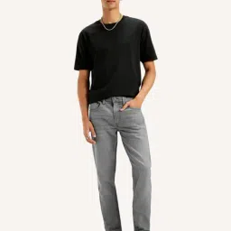 Levi's Men's 512 Grey Slim Tapered Fit Mid Rise Jeans image 4