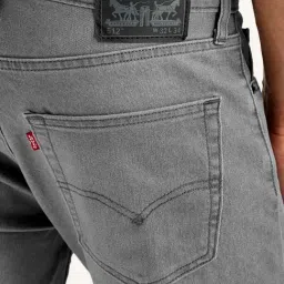 Levi's Men's 512 Grey Slim Tapered Fit Mid Rise Jeans image 5