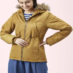 People by Pantaloons Mustard Comfort Fit Jacket-picture-2