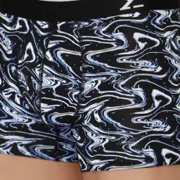 XYXX White & Black Printed Trunks image 4