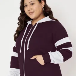 BRINNS Brown Color-Block Hoodie Sweatshirt image 3