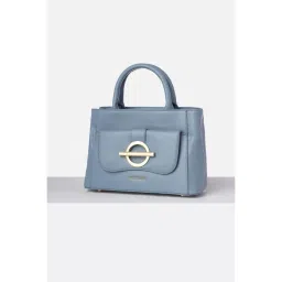 Van Heusen Women Light Blue Solid Casual Handbag image 2