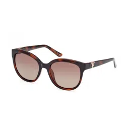 Guess GUS78775352HSG Brown UV Protected Oval Sunglasses for Women-image-74