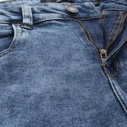 Harvard Women Blue Boyfriend Fit High-Rise Light Fade Bleached Stretchable Cropped Jeans image 5