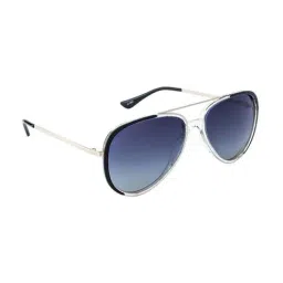 Opium Grey Polarised and UV Protected Lens Pilot Sunglasses for men image 2