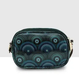 Esbeda Blue Bloom Printed Small Cross Body Bag image 3